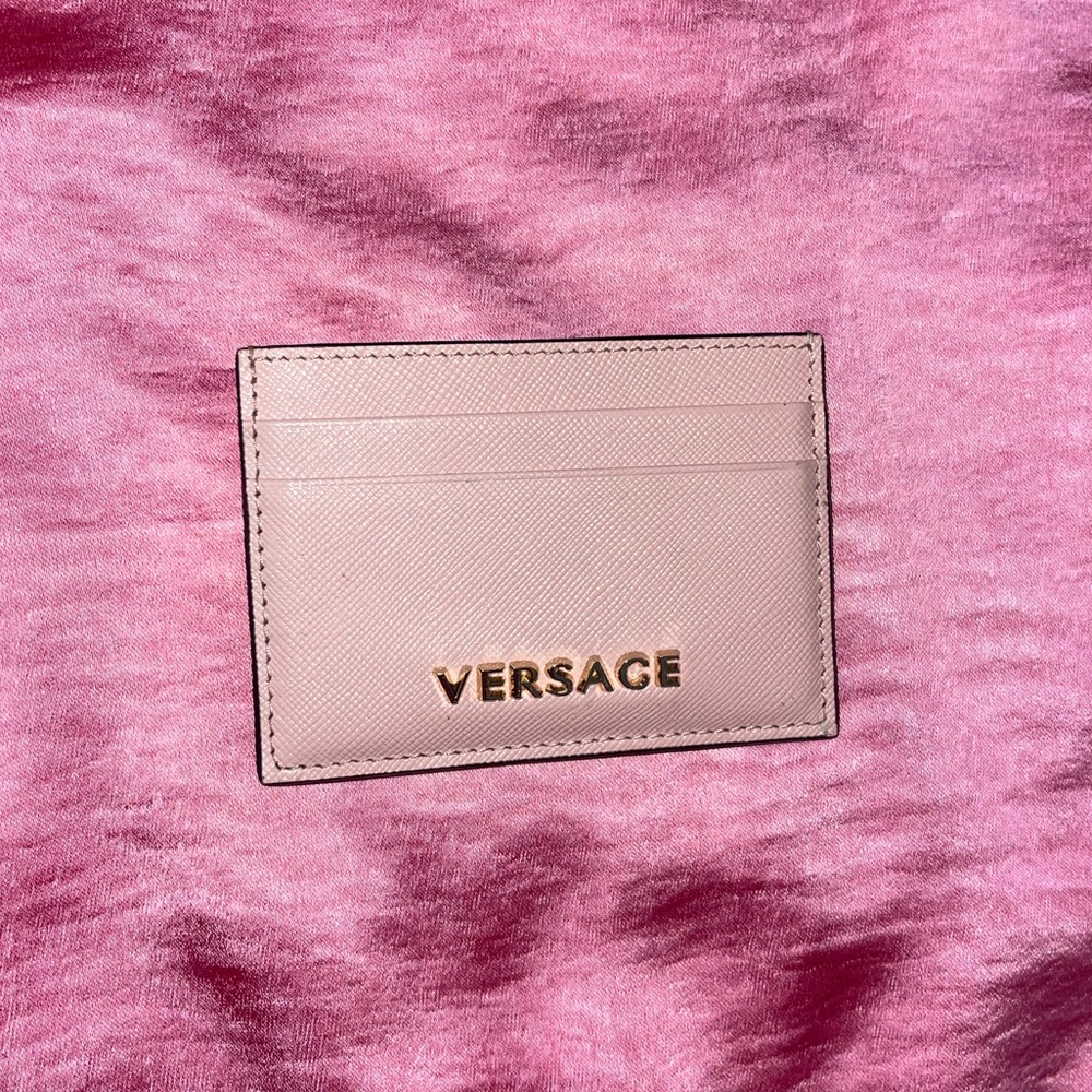 Versace cardholder wallet in pink